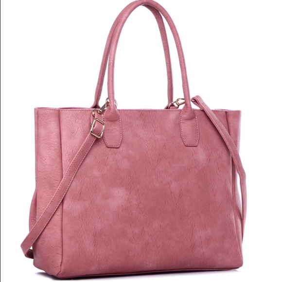 Fabulous Pink Tote with Fuzzy Black Kitty - Picture 3 of 4